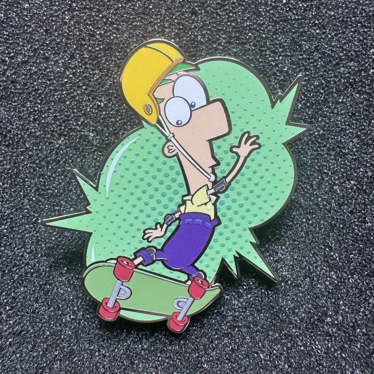 Ferb Phineas & Ferb Skateboarding Mystery Pin