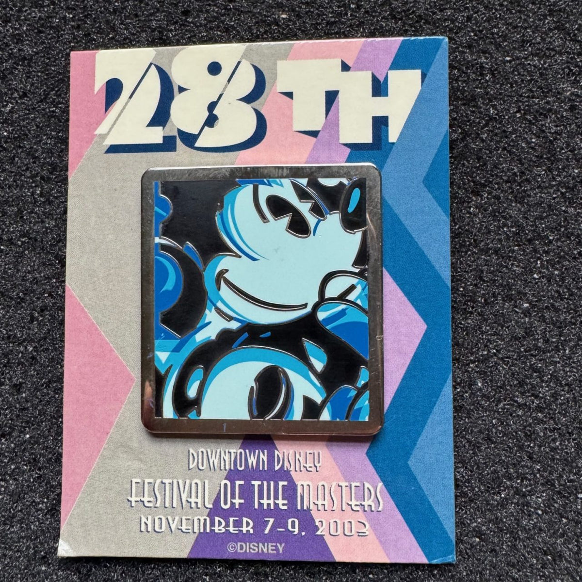 Mickey Portrait Downtown Disney Festival Of The Masters Pin