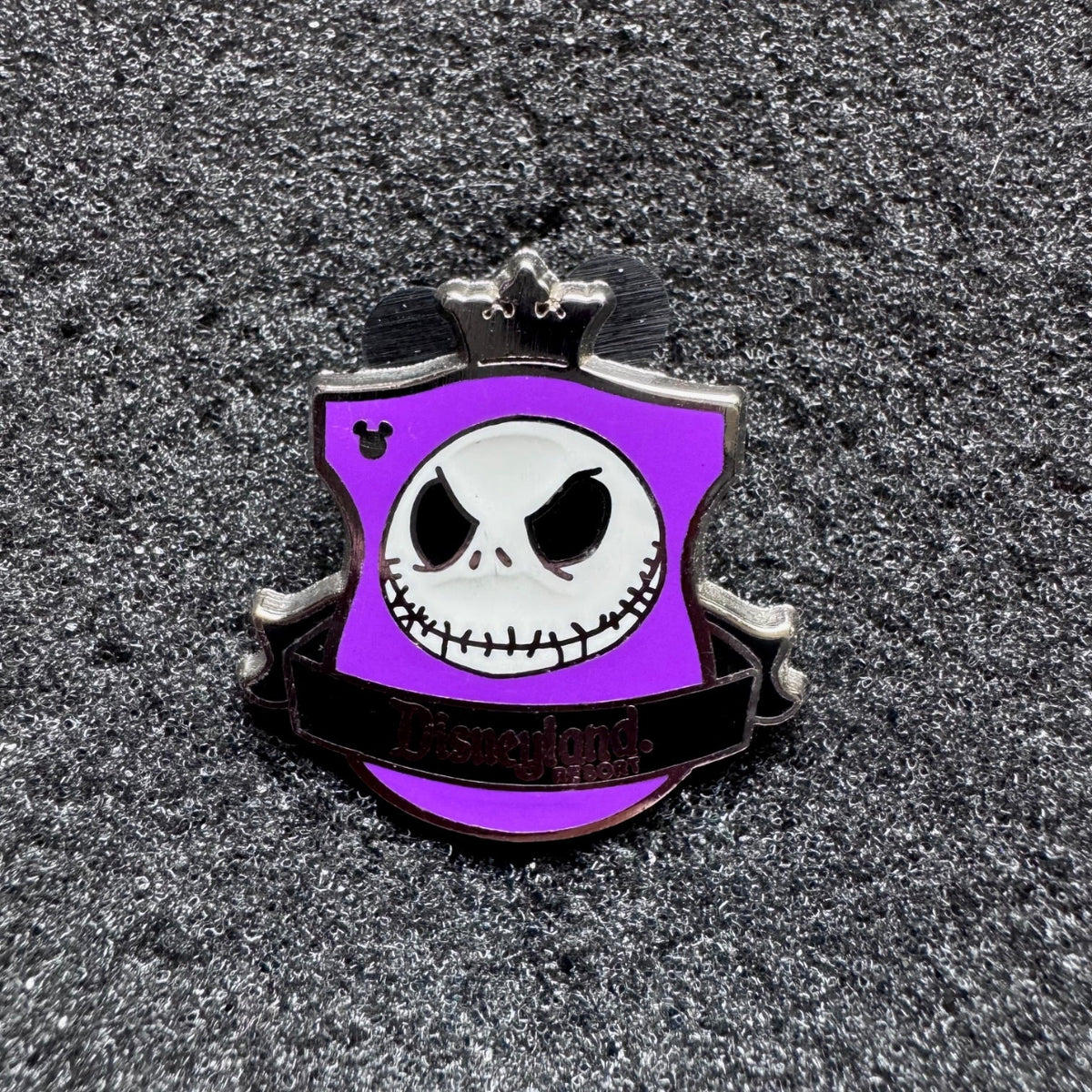 Jack Skellington Crest Hidden Mickey Pin