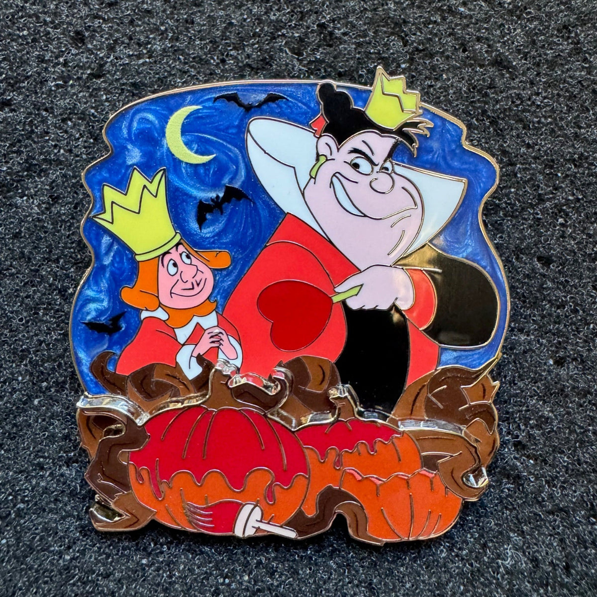 King and Queen of Hearts Chaser Vile Vines and Villains Pin
