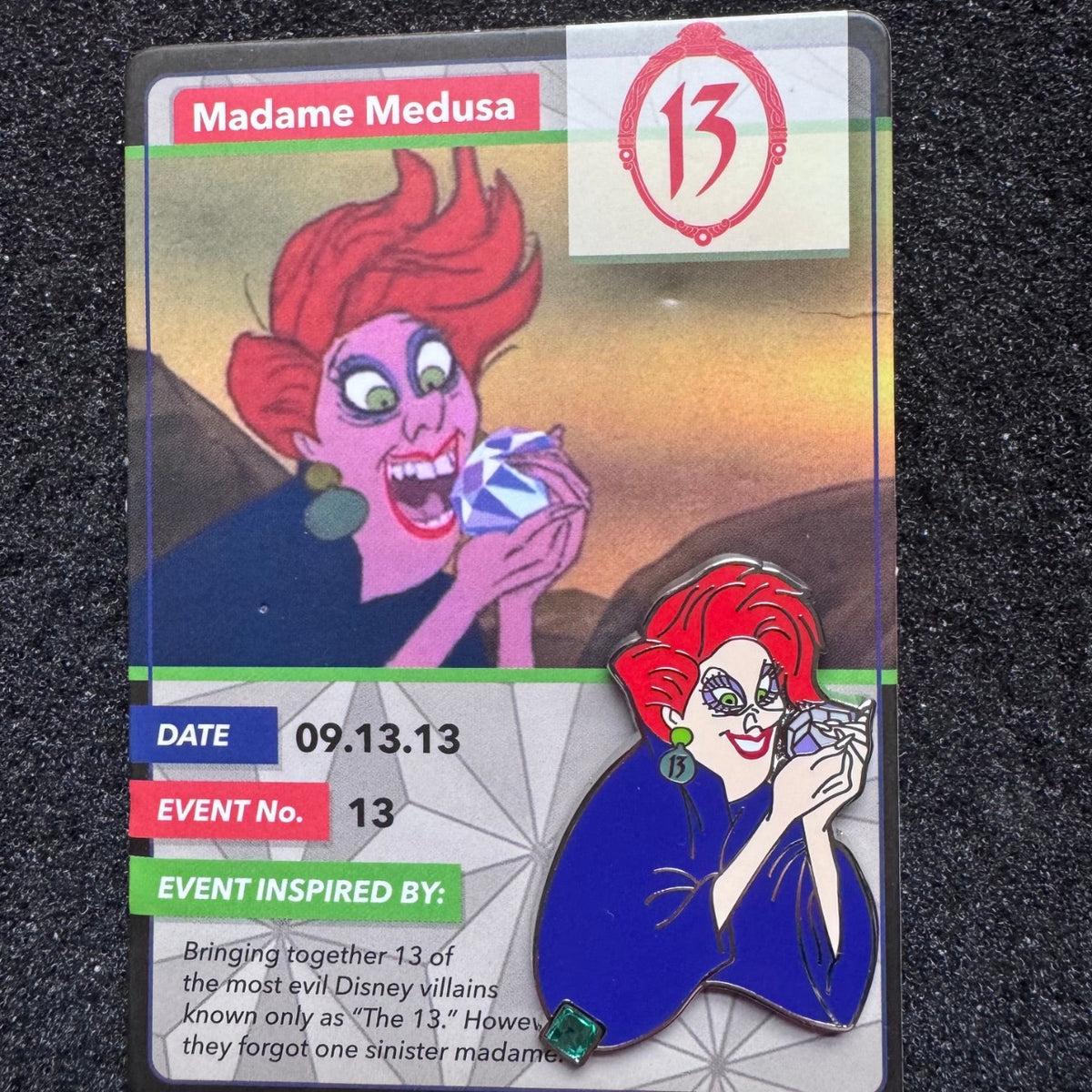 Madame Medusa Pixar Party Re-collections 20th Anniversary Event Pin