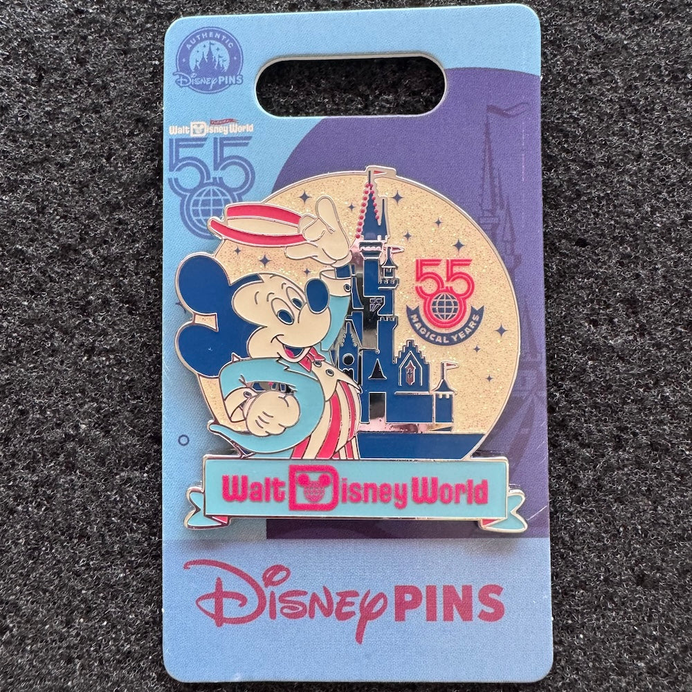 Mickey Mouse Walt Disney World 55th Anniversary Pin