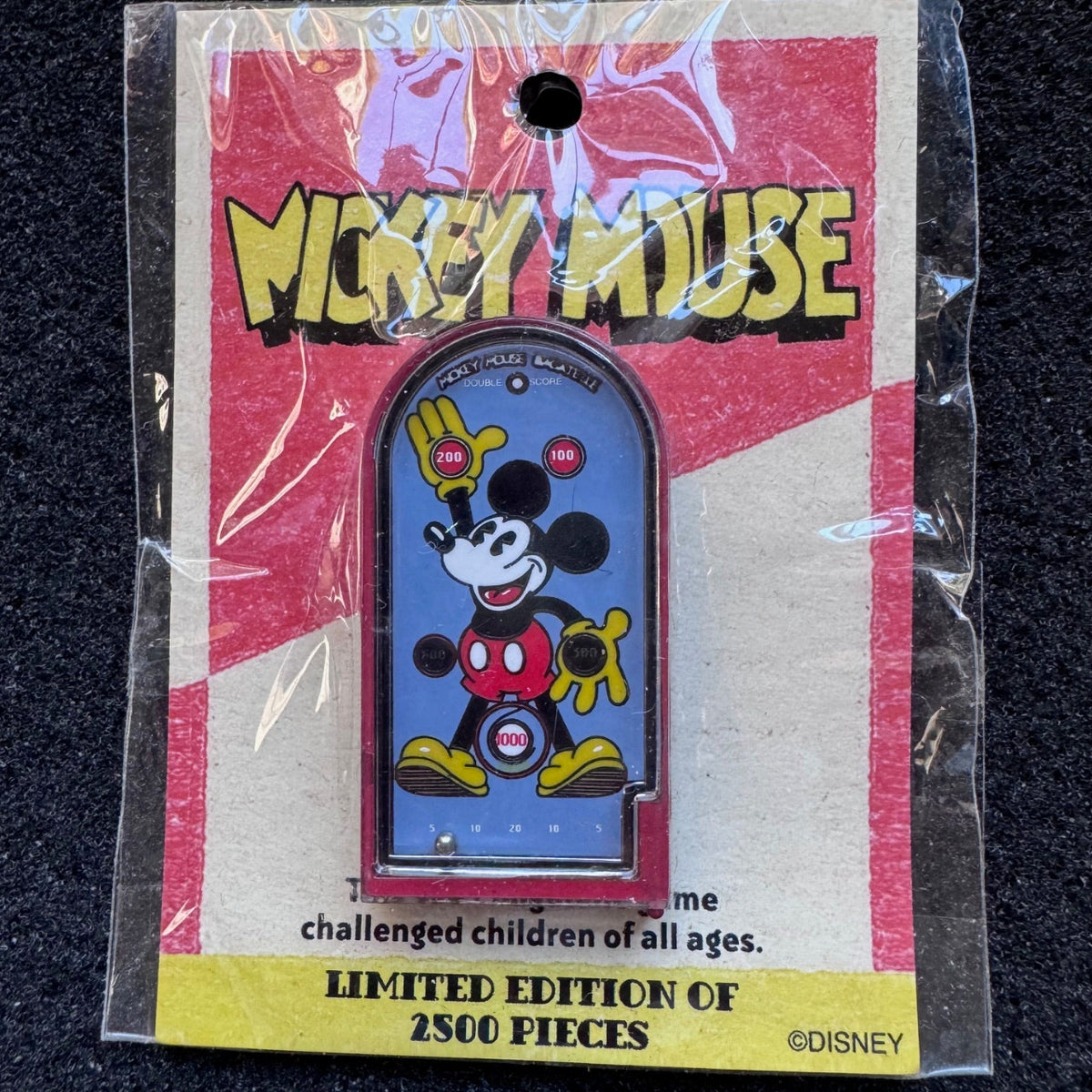 Mickey Mouse 1934 Retro Bagatelle Game Pin