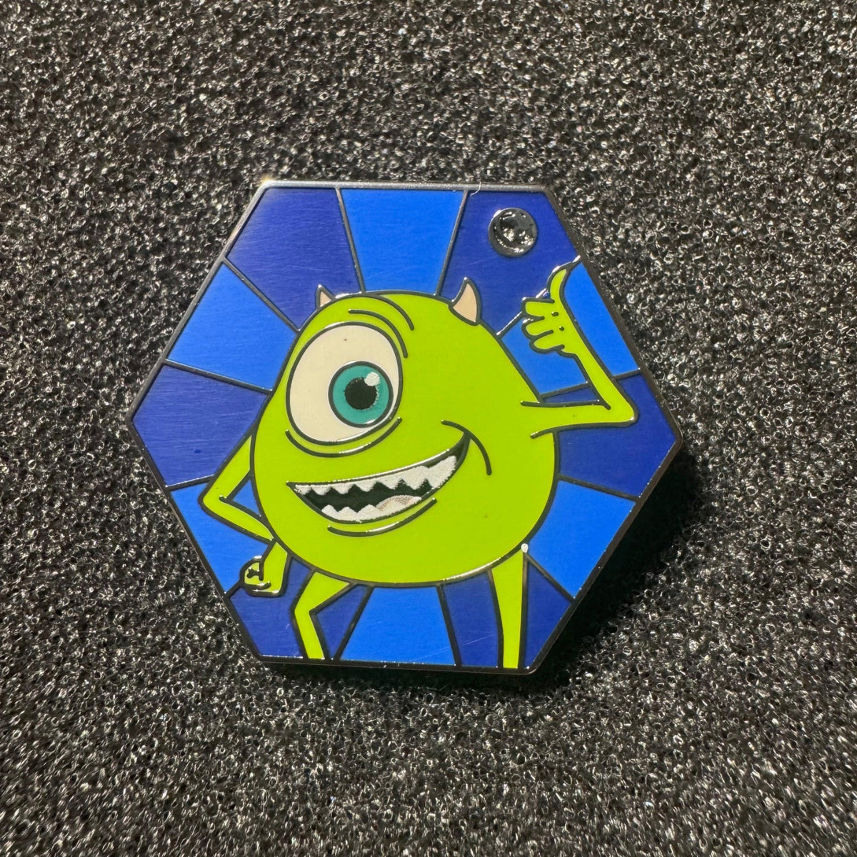Mike Wazowski Film Hexagon Hidden Mickey Wave B Pin