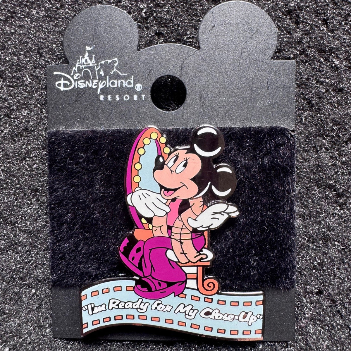 Minnie Mouse "I'm Ready For My Close Up" DCA Movie Quotes Pin