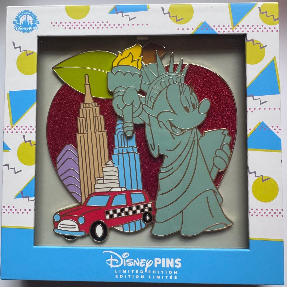 Minnie Mouse Statue of Liberty Times Square Pin Event Jumbo Pin