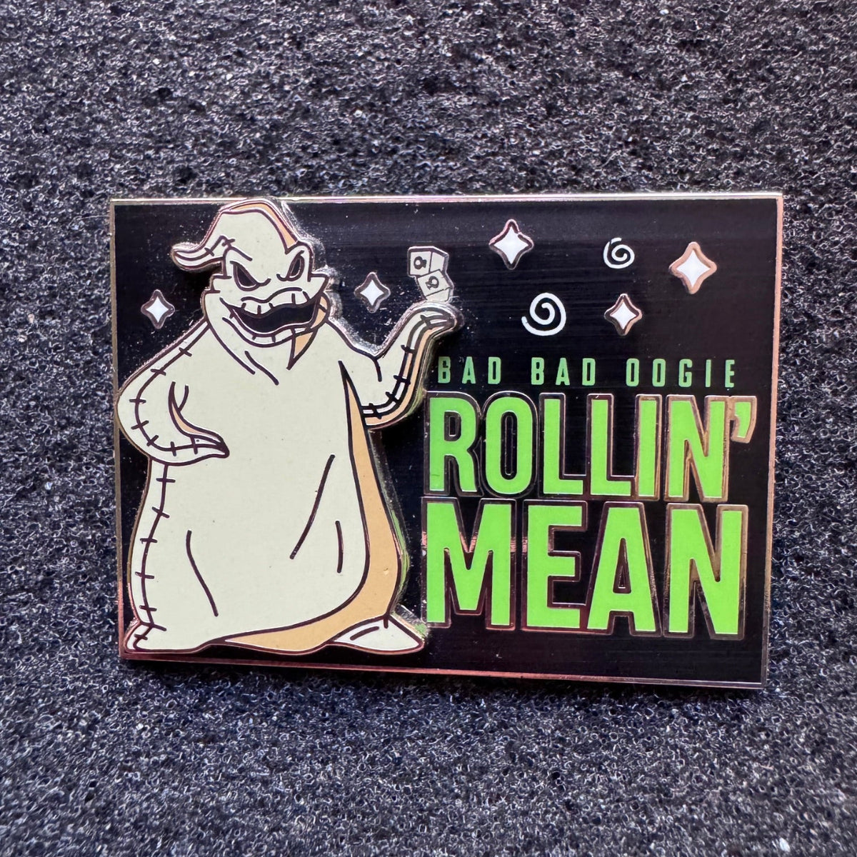 Oogie Boogie "Bad Bad Oogie Rollin' Mean" Pin