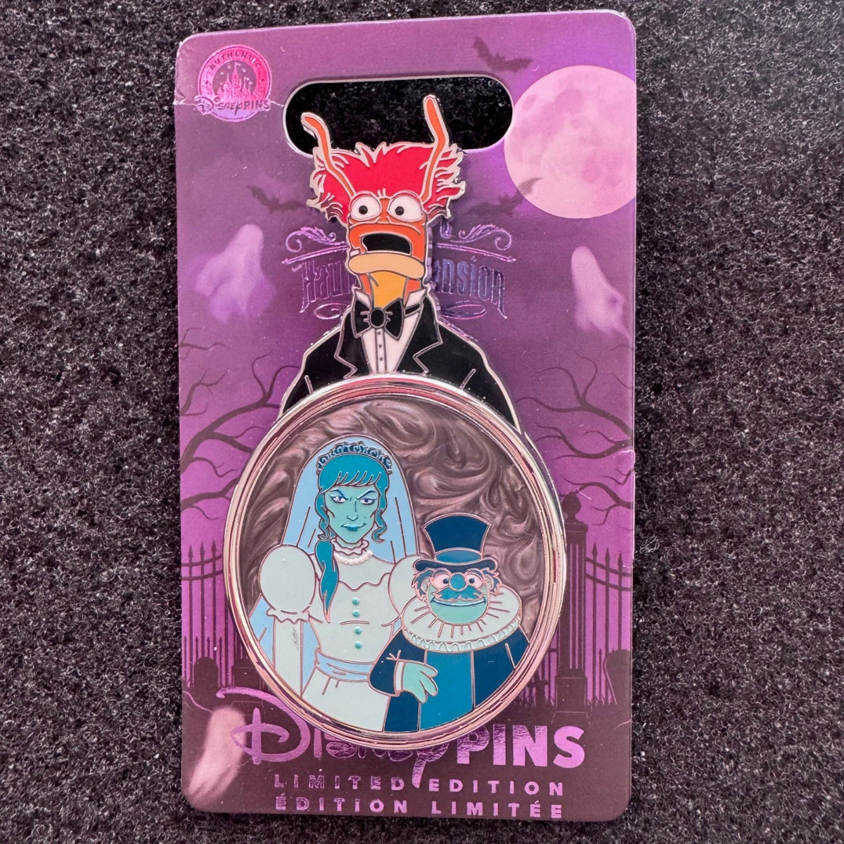 Pepe, Crazy Harry & The Bride Muppets Haunted Mansion Pin