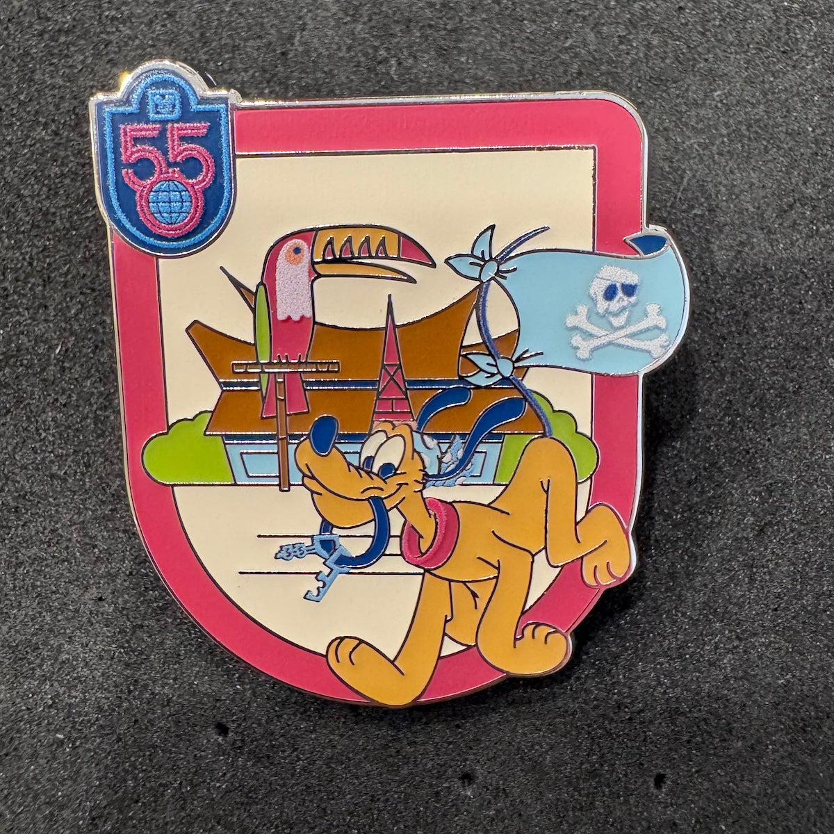 Pluto Walt Disney World 55th Anniversary Mystery Pin