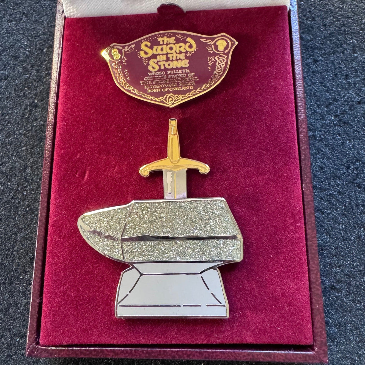 Sword in the Stone Glitter Pin
