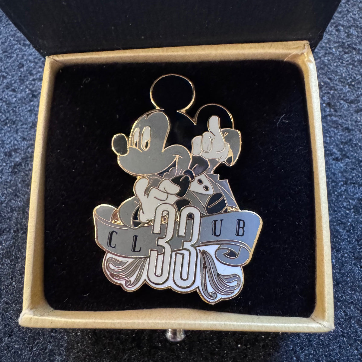 Tuxedo Mickey Mouse Club 33 Pin