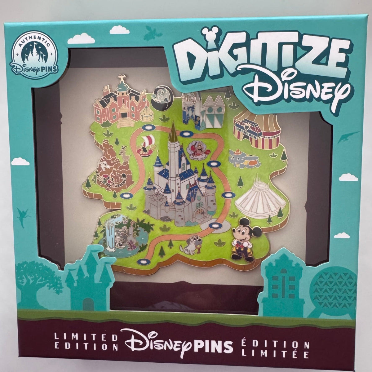 Walt Disney World Park Map Digitize Disney Jumbo Pin