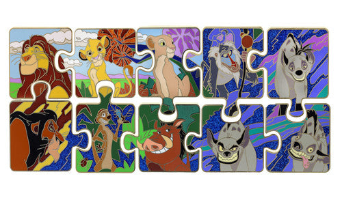 June Lion King Puzzle Pin Set