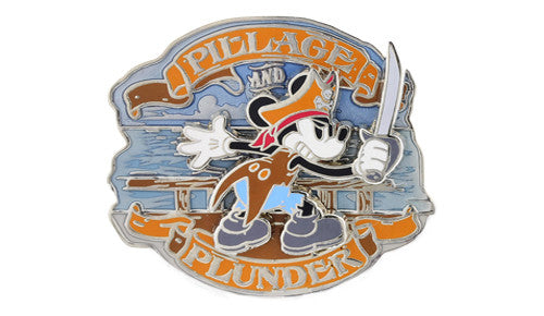 Mickey Pillage Plunder Pin