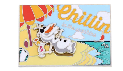 Olaf Summer Postcard Pin