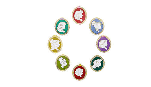 Princess Silhouette Mystery Pin Set