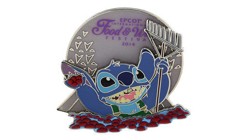 2014 Epcot Food Wine Stitch Pin