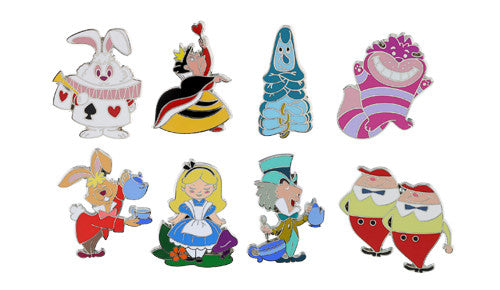 Alice in Wonderland Mystery Pin Set