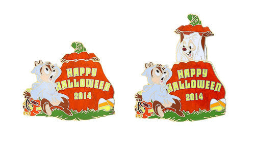 Happy Halloween Chip Dale Pin