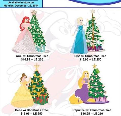 WDI Christmas 2014 Pins