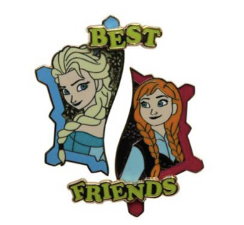 Anna Elsa Best Friends Pin