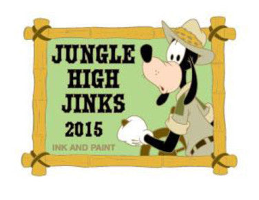 Goofy Jungle Hijinks Ink & Paint Pin