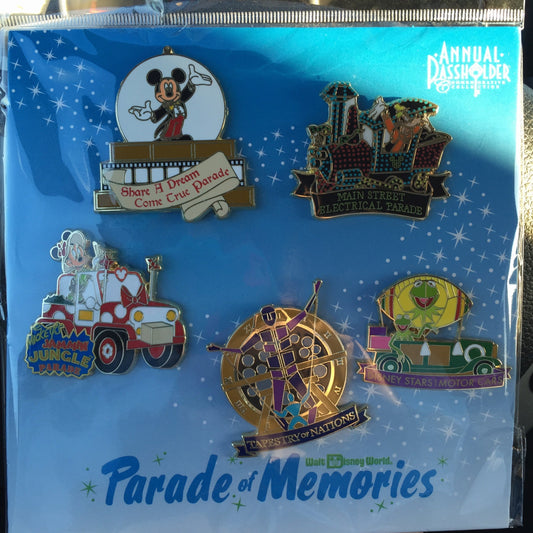 Walt Disney World 2015 Annual Passholder Pin Set