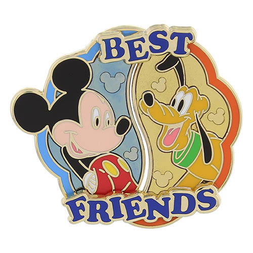 Best Friends Mickey Pluto Pin