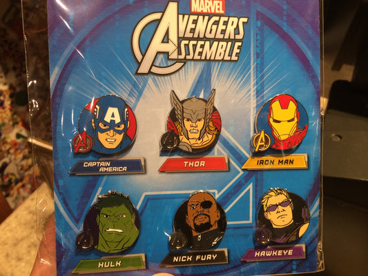 Marvel Avengers Booster Pin Set