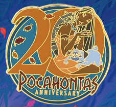 Pocahontas 20th Anniversary Pin