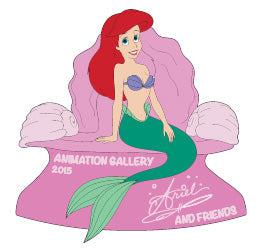 Ariel & Friends Ink & Paint Pin