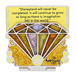 Yellow 60th Diamond Pin