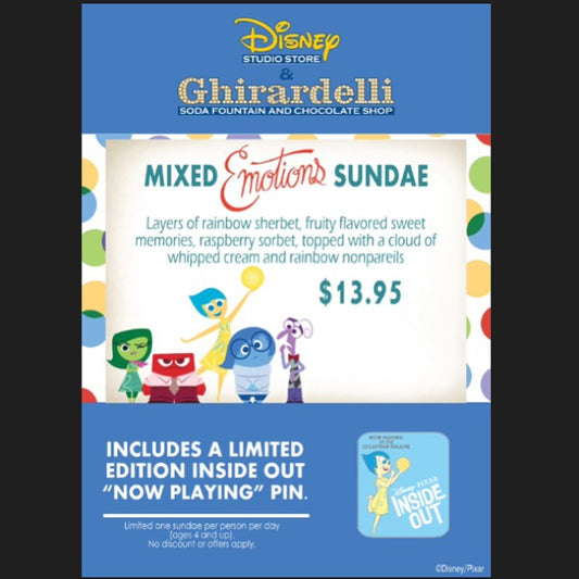Mixed Emotions Sundae - Disney Studio Store Hollywood