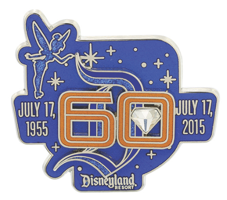 Disneyland 60th Anniversary Logo Pin