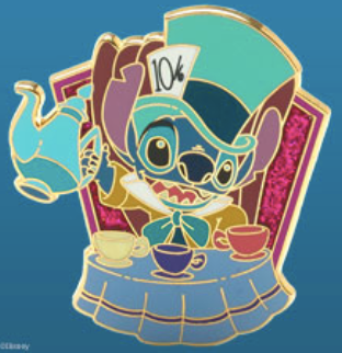 Stitch Mad Hatter Pin