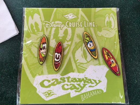 Disney Cruise Line Castaway Cay Pin Set