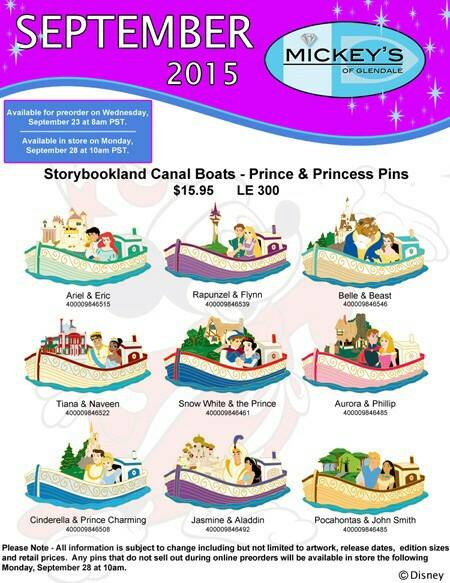 Mickey's of Glendale September 2015 Pins
