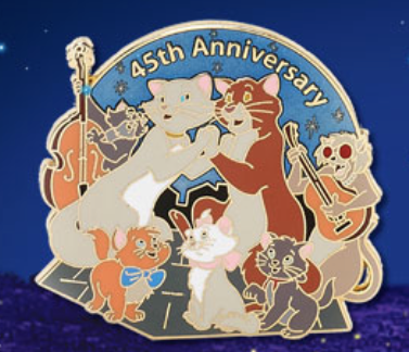 Aristocats 45th Anniversary Pin - Disney Store UK