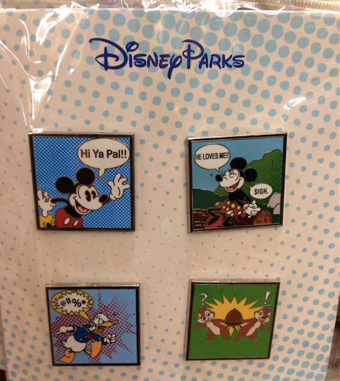 Disney Comic Booster Pin Set 2015
