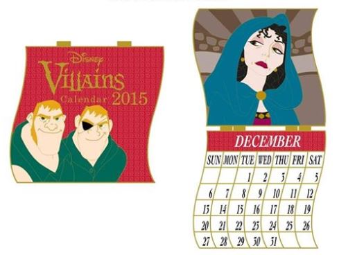 December 2015 Mother Gothel Calendar Pin