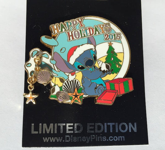 Disney Parks Holiday Stitch Cast Member Pin 2015