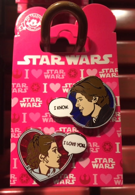 I Love You I Know Star Wars Disney Pins