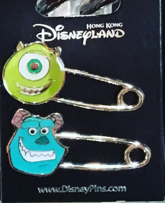 Monsters Inc Safety Pins - Hong Kong Disneyland