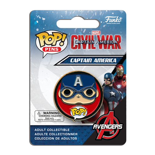 Civil War Captain America Pop! Pin