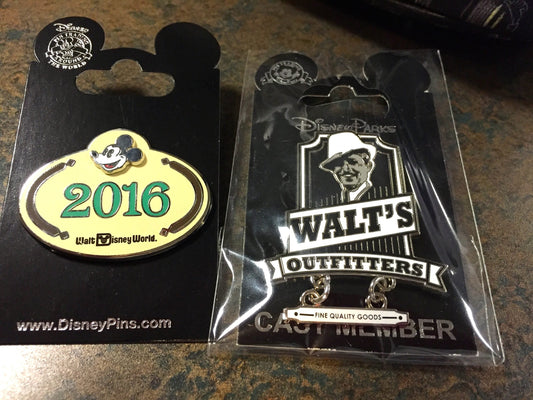 Walt’s Outfitters and 2016 Cast Member Pins
