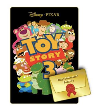 Best Animated Feature Toy Story 3 Pin