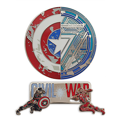 Captain America Civil War Disney Store Pins