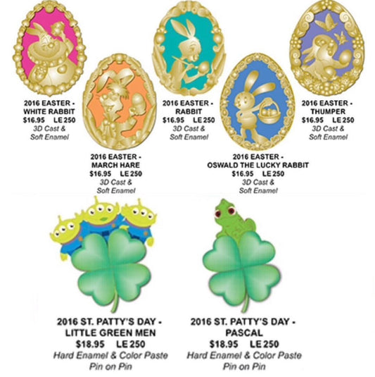 Mickey's of Glendale March 2016 Pins