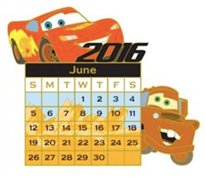 DSSH June 2016 Calendar Pin