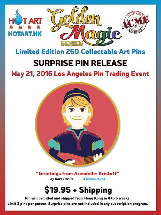 Kristoff Golden Magic Pin